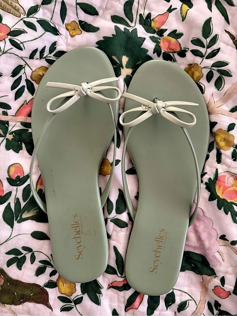 Seychelles Wish List Sandal Bow Sandals Green US 7